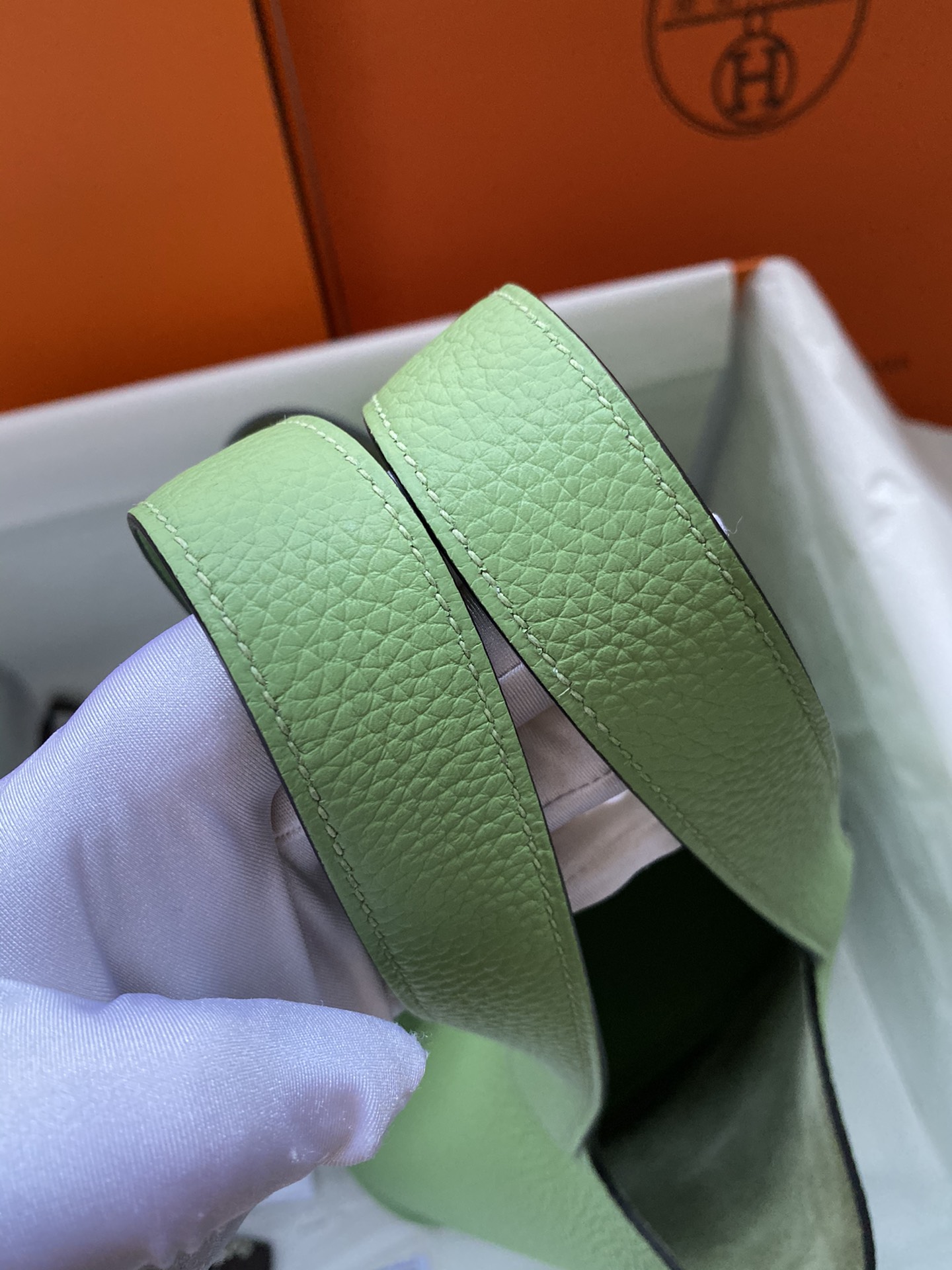 Hermes Picotin Lock 22 Bag In Green Kiwi Clemence Leather